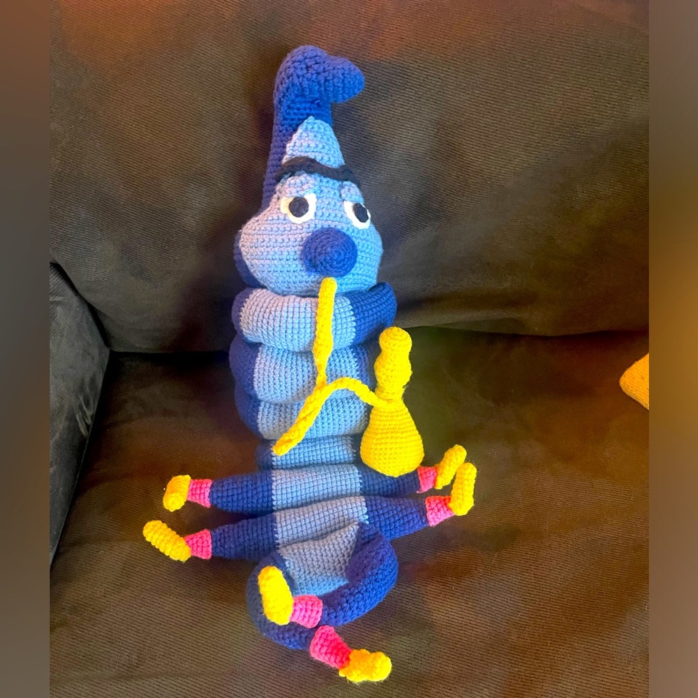 Alice in Wonderland Caterpillar Crochet Plushie